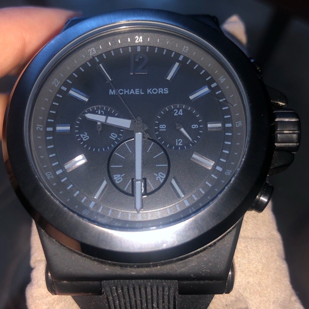 MK-8152 Dylan Black Silicone Strap Men's Watch